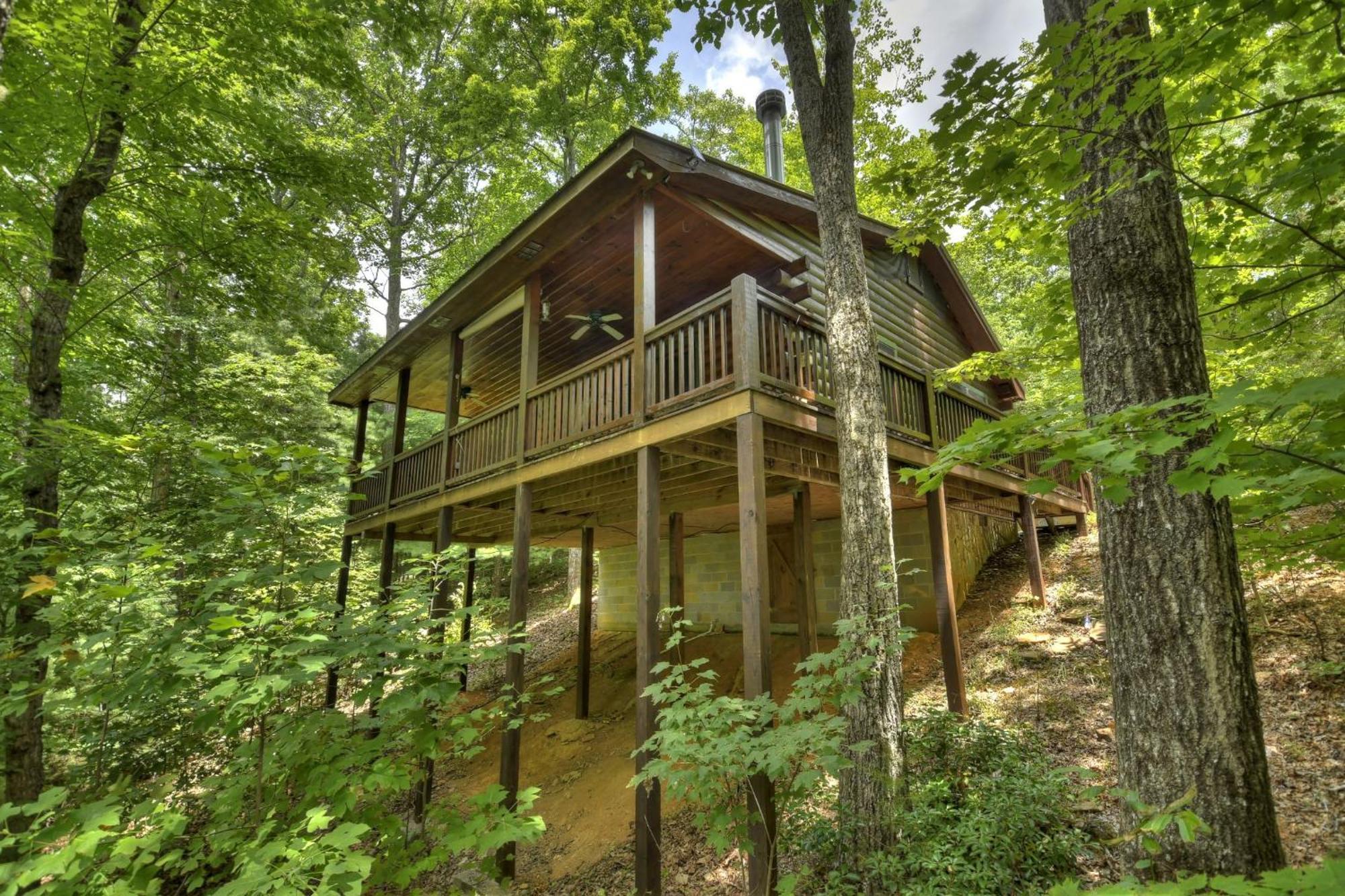 Bearfoot Ridge Wood-burning Fireplace Cozy Hot Tub Serene Views * Ellijay